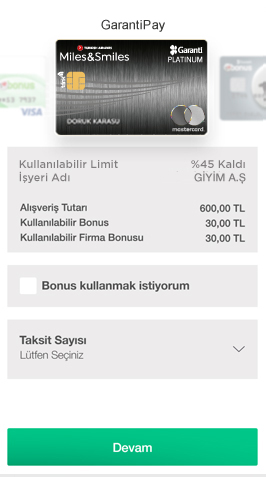 BonusFlaş - Garanti Pay Ekranı